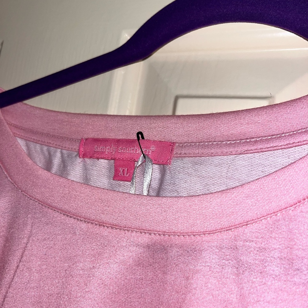 Simply Southern Pink Tie Dye Ruffle Dress - Picture 3 of 8